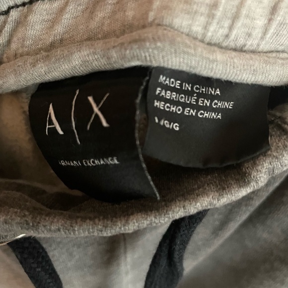 Armani Exchange Men’s Large Ombré Drop Crotch Joggers - Zip Pockets/Ankle - Picture 8 of 10